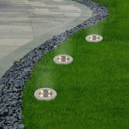 Solarlampe Spyd Dannet 12x11,5 cm Satin Krom IP44