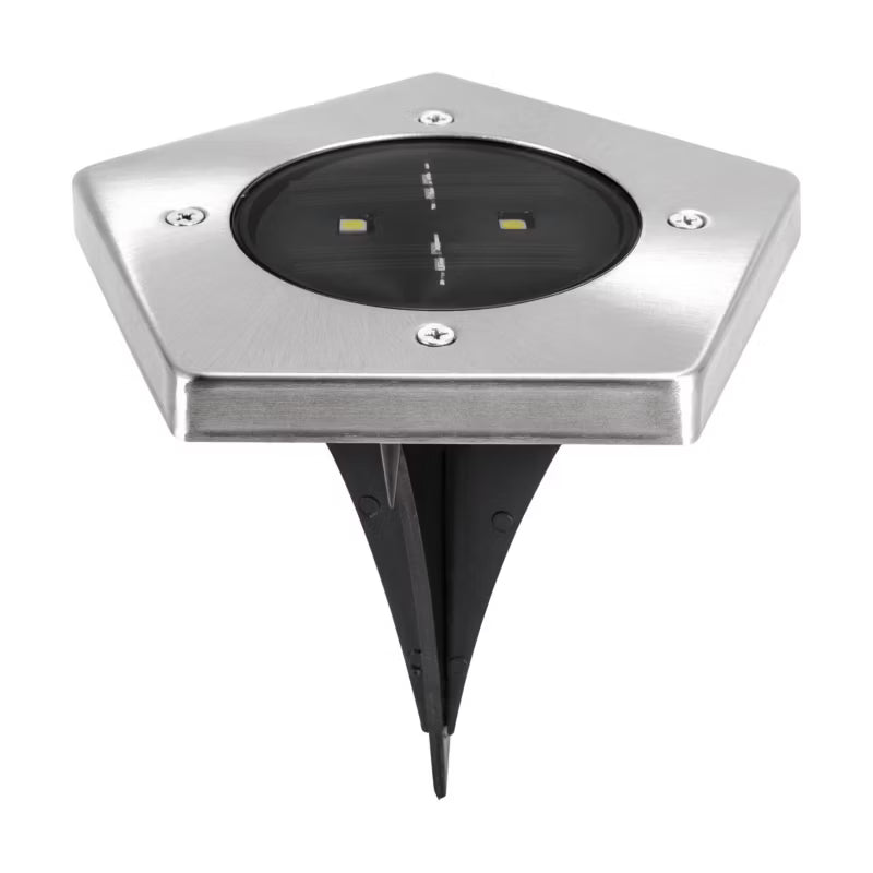Solarlampe Spyd Garet 13x14 cm Krom LED IP65