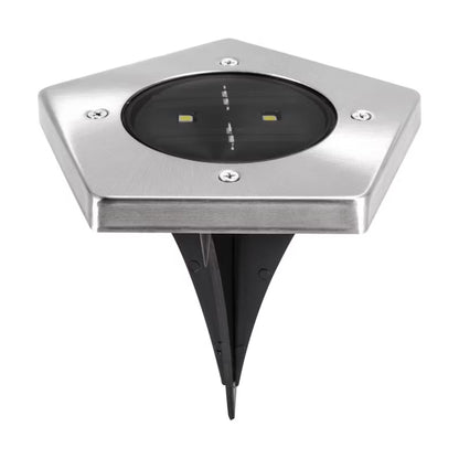 Solarlampe Spyd Garet 13x14 cm Krom LED IP65