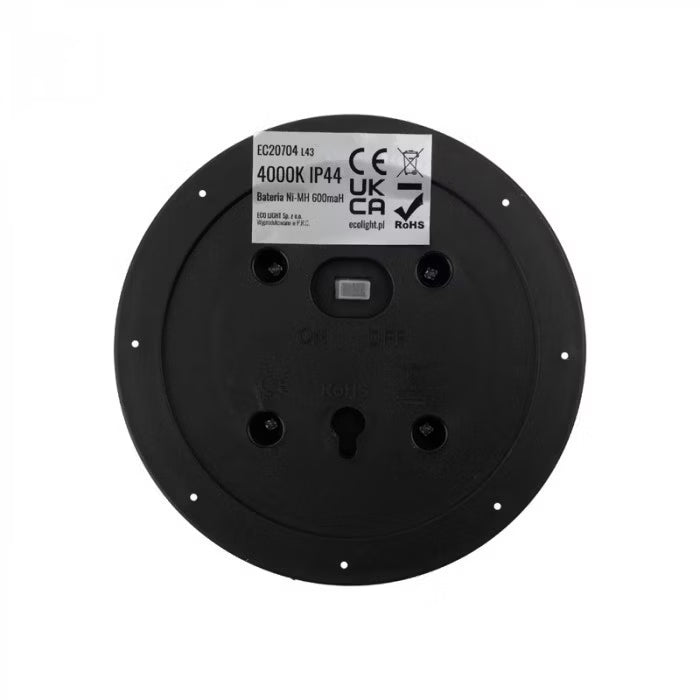 Solarlampe Spyd LED 12,5x10,5 cm Sort IP44