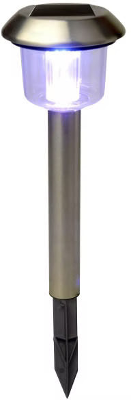 Solarlampe Spyd RGB 11,2x39 cm Sølv