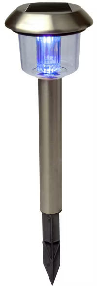Solarlampe Spyd RGB 11,2x39 cm Sølv