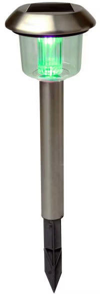 Solarlampe Spyd RGB 11,2x39 cm Sølv