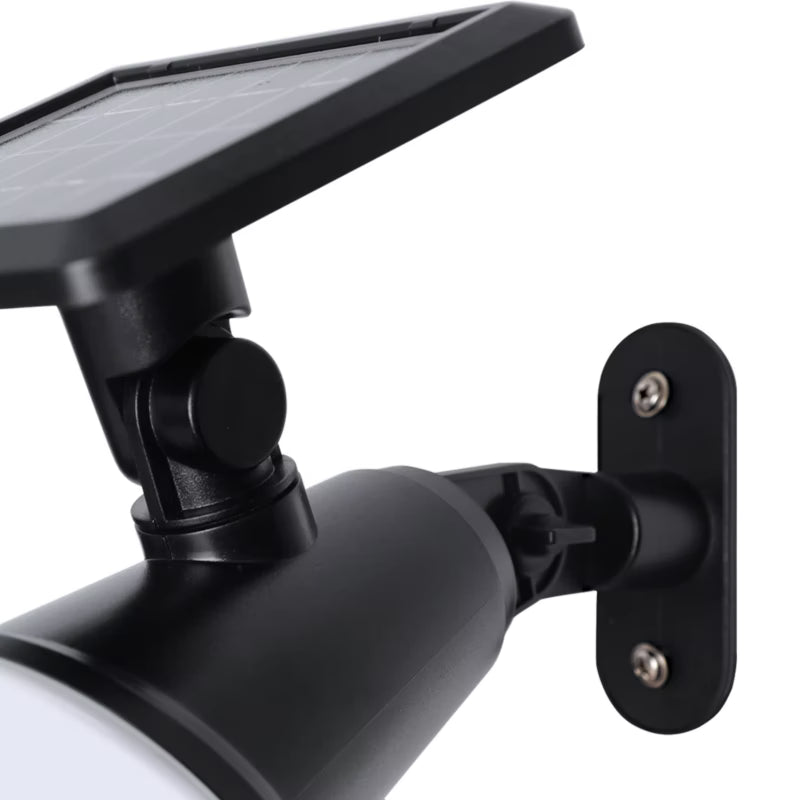 Solarlampe Spyd Væglampe 2-i-1 Sort