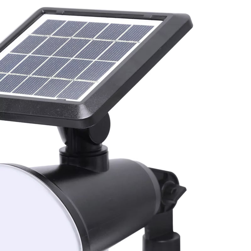 Solarlampe Spyd Væglampe 2-i-1 Sort