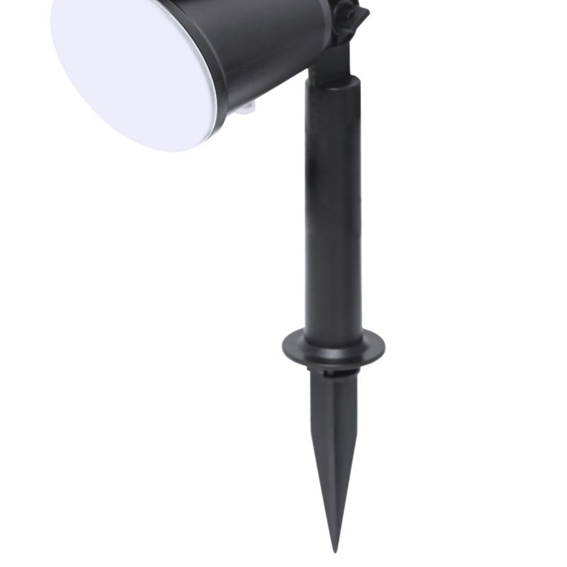 Solarlampe Spyd Væglampe 2-i-1 Sort