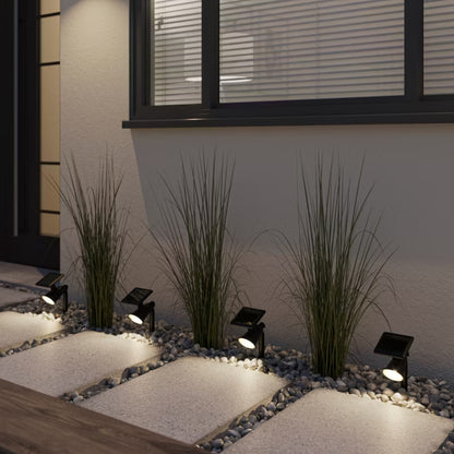 Solarlampe Spyd Væglampe 2-i-1 Sort