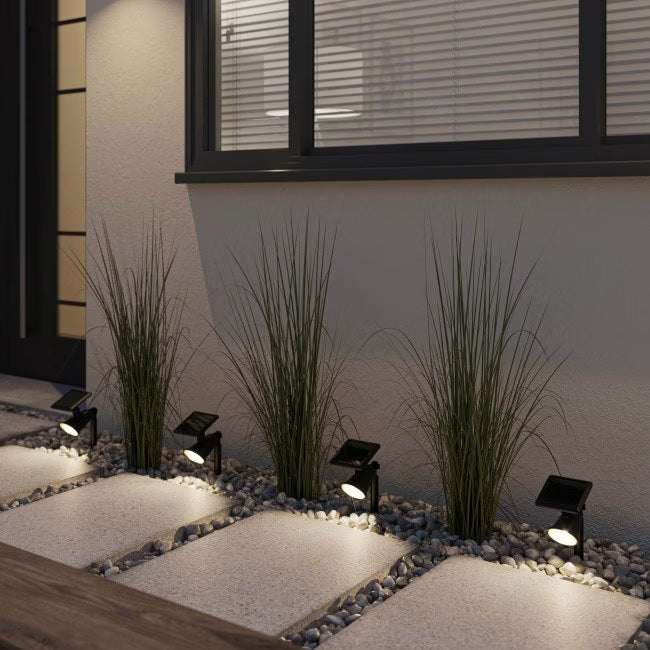 Solarlampe Spyd Væglampe 2-i-1 Sort