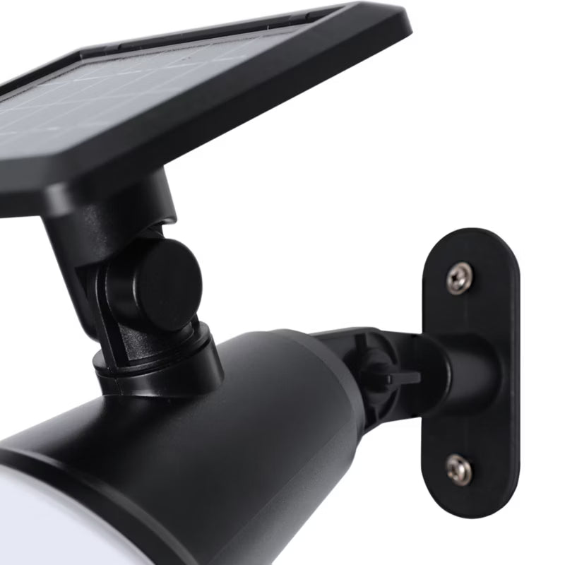 Solarlampe Spyd Væglampe 2-i-1 Sort