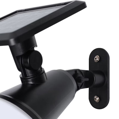 Solarlampe Spyd Væglampe 2-i-1 Sort