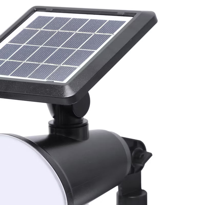 Solarlampe Spyd Væglampe 2-i-1 Sort