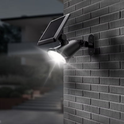 Solarlampe Spyd Væglampe 2-i-1 Sort