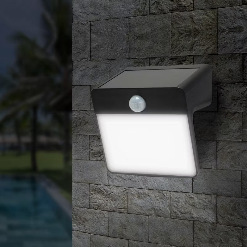Solarlampe Summerside med Bevægelsessensor Sort