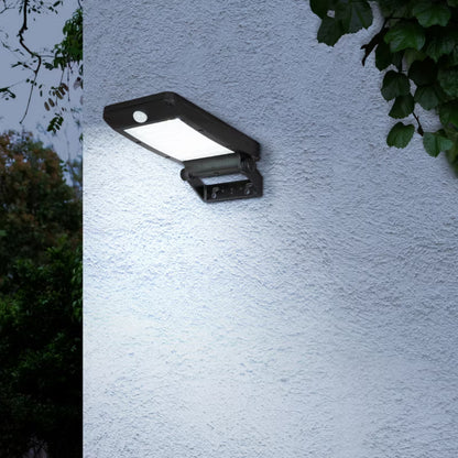 Solarlampe Udendørs Væglampe med Bevægelsessensor Sort