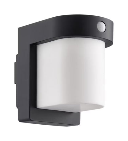 Solarlampe Væg LED med Bevægelsessensor Sort IP44