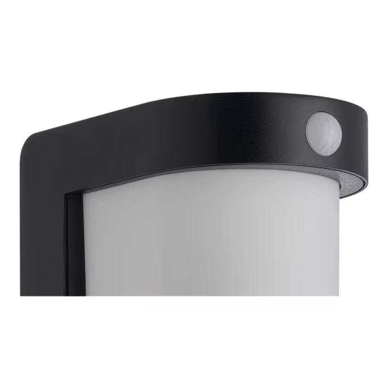 Solarlampe Væg LED med Bevægelsessensor Sort IP44