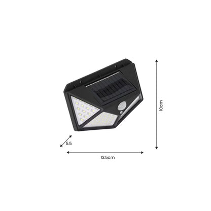 Solarlampe Væglampe Batman 4000K Sort IP44