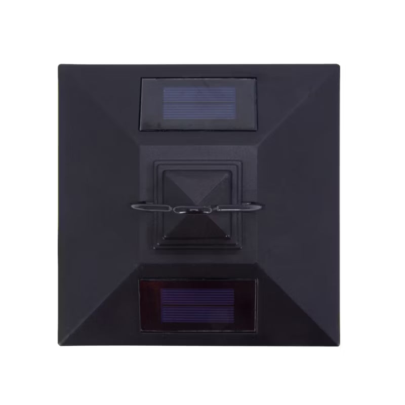 Solarlanterne 15x15x20 cm Sort IP44 3000 K