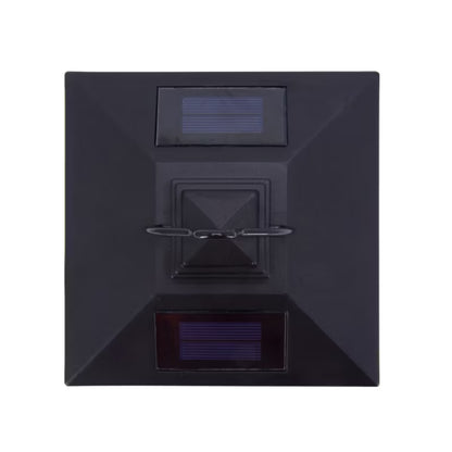 Solarlanterne 15x15x20 cm Sort IP44 3000 K