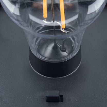 Solarlanterne 15x15x20 cm Sort IP44 3000 K