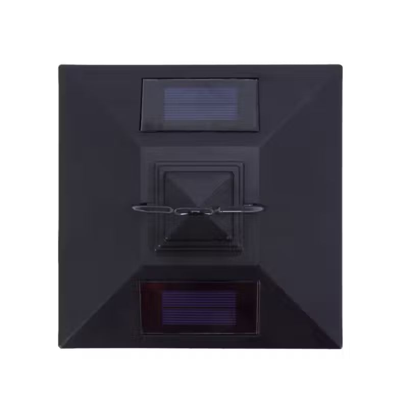 Solarlanterne 15x15x20 cm Sort IP44 3000 K