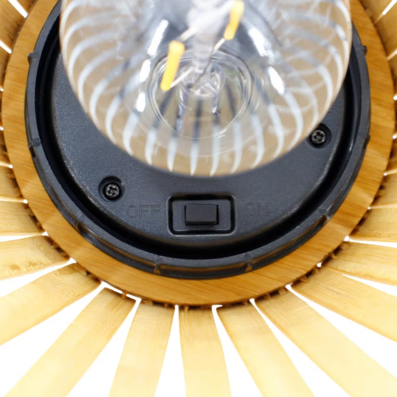 Solarlanterne Bamboo 17,5x33,5 cm Natur IP44