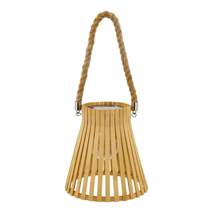 Solarlanterne Bamboo 17,5x33,5 cm Natur IP44