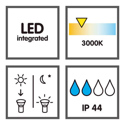 Solarlanterne Mini 15x13 cm Sort IP44