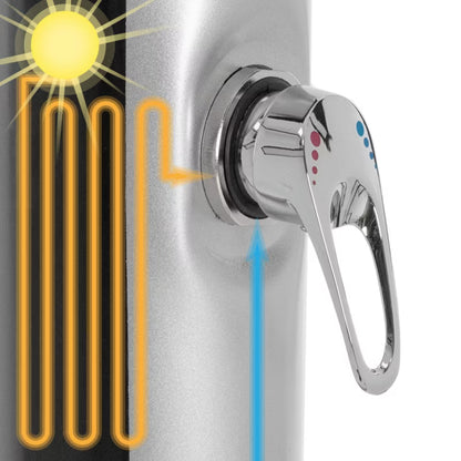 Solbruser 35 Liter 217 cm Sort Sølv med Fodbruser