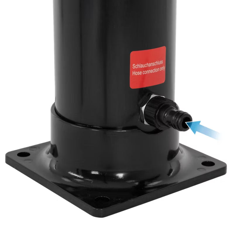 Solbruser 35 Liter 217 cm Sort Sølv med Fodbruser