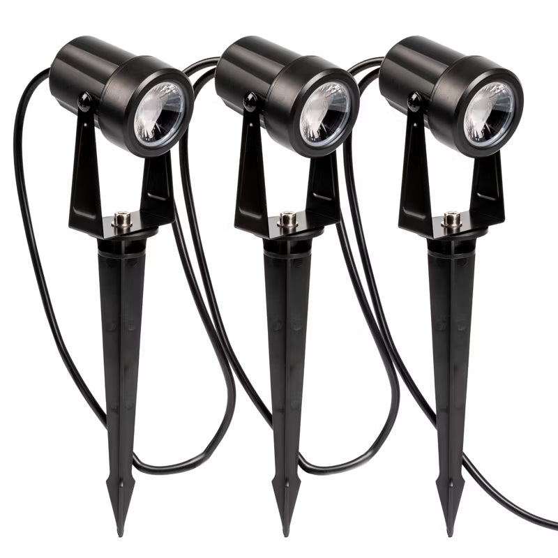 Solcelle Havespot LED 3 stk. 11 m Sort IP65 med Fjernbetjening