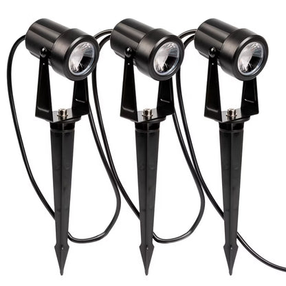 Solcelle Havespot LED 3 stk. 11 m Sort IP65 med Fjernbetjening