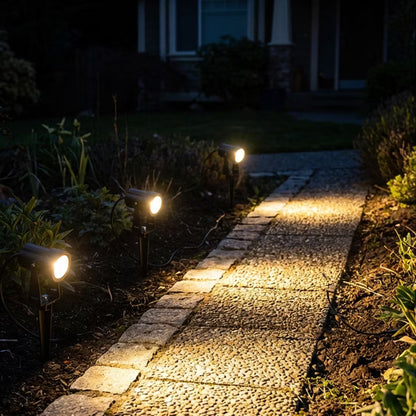 Solcelle Havespot LED 3 stk. 11 m Sort IP65 med Fjernbetjening