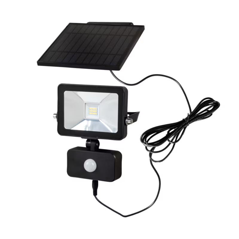 Solcelle Projektør LED med Sensor 600 lm Sort