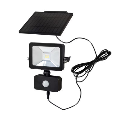 Solcelle Projektør LED med Sensor 600 lm Sort