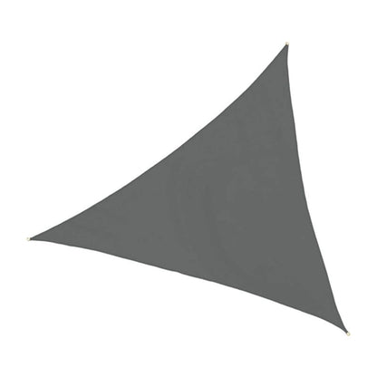 Solsejl Trekantet 3x3x3 m Grå