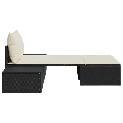 Solseng 104x162 cm Sort med Hynder