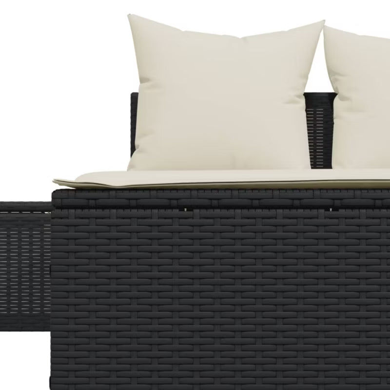 Solseng 104x162 cm Sort med Hynder