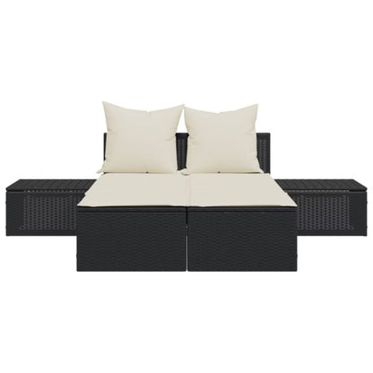 Solseng 104x162 cm Sort med Hynder