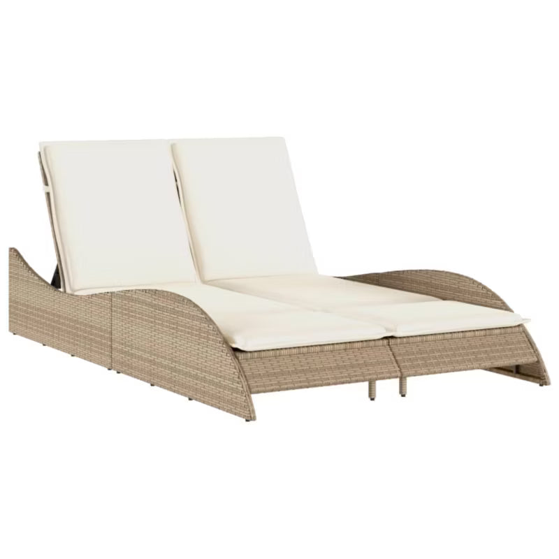 Solseng 114x205 cm Beige med Hynder