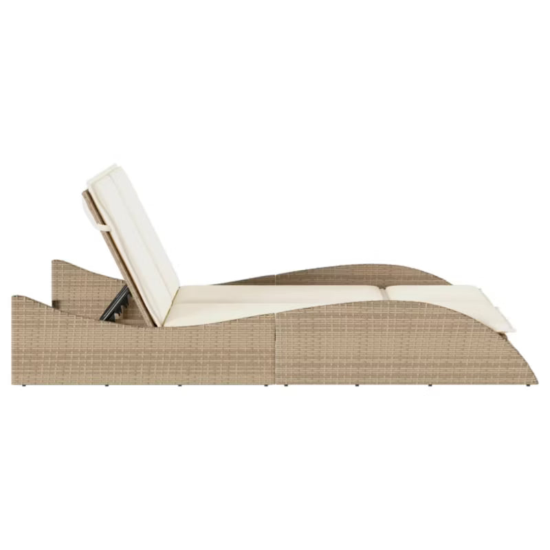 Solseng 114x205 cm Beige med Hynder