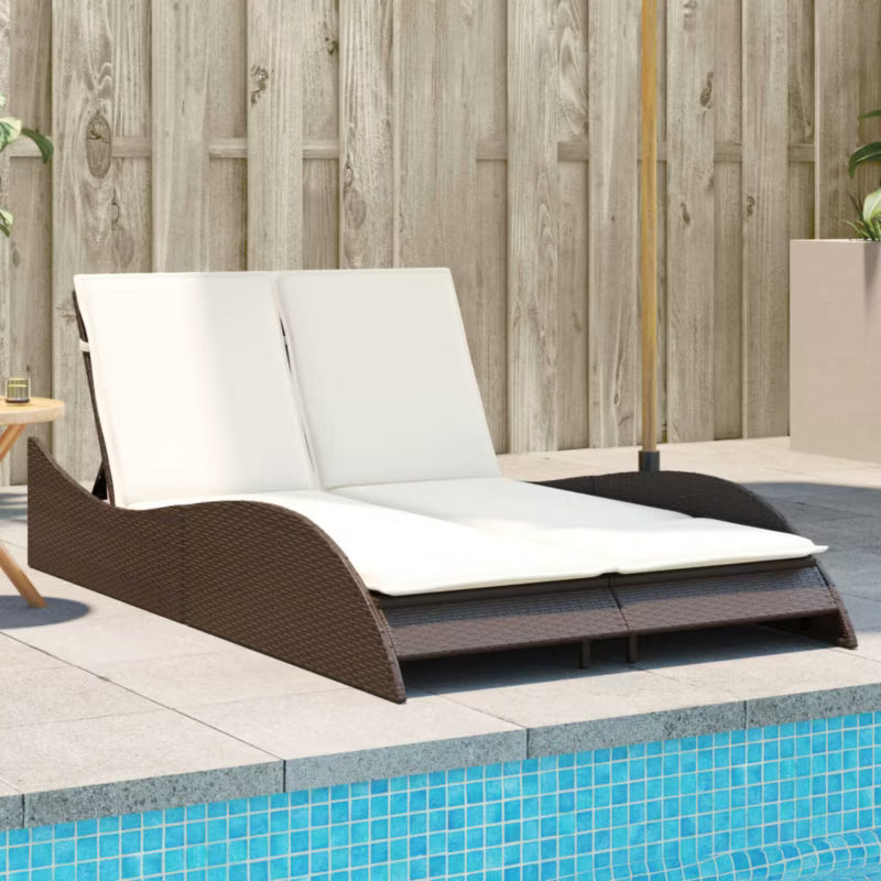 Solseng 114x205 cm Brun med Hynder