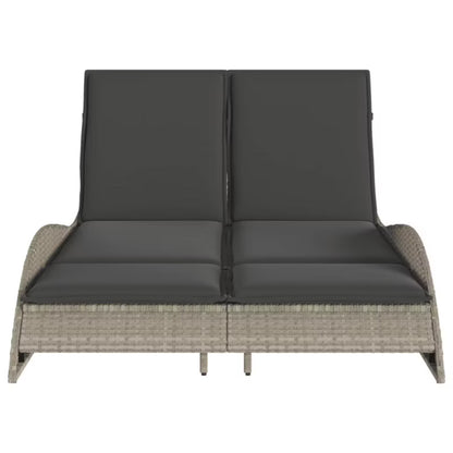 Solseng Poly outdoor Rattan 114x205 cm Grå