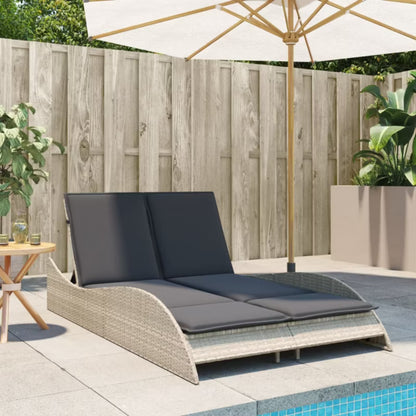 Solseng Poly outdoor Rattan 114x205 cm Grå