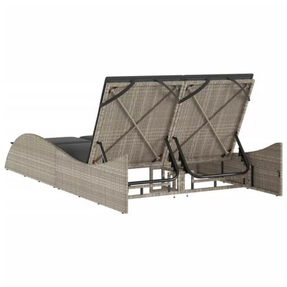 Solseng Poly outdoor Rattan 114x205 cm Grå