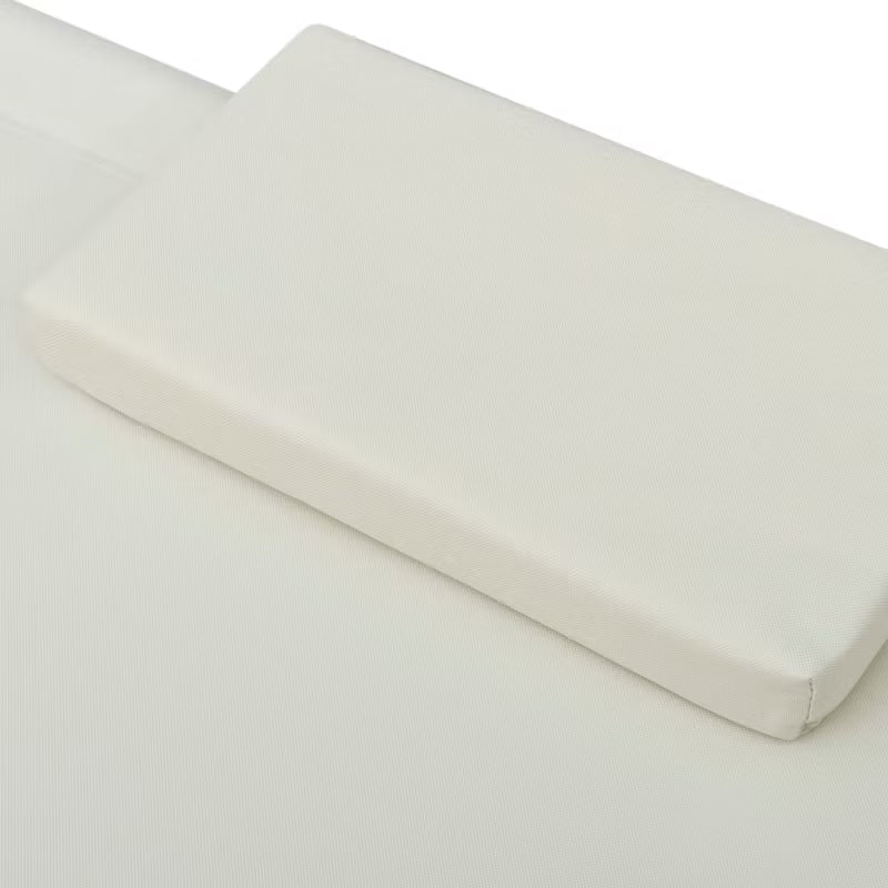 Solseng 200x90 cm Stål Creme med Hynde