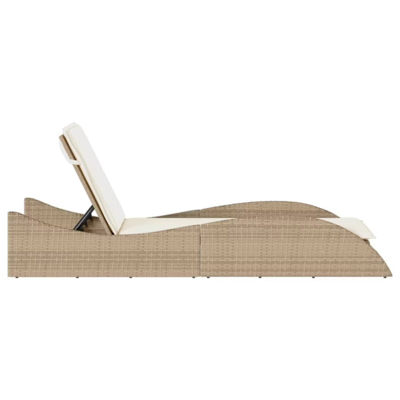 Solseng 60x205 cm Beige med Hynde