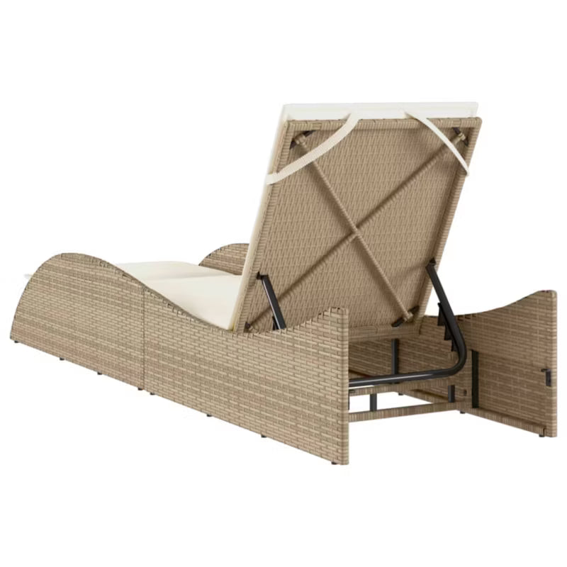 Solseng 60x205 cm Beige med Hynde