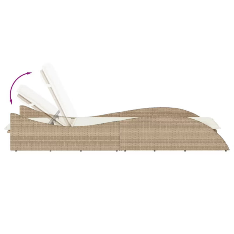 Solseng 60x205 cm Beige med Hynde