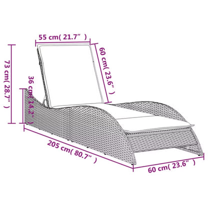 Solseng 60x205 cm Sort Polybam med Hynde